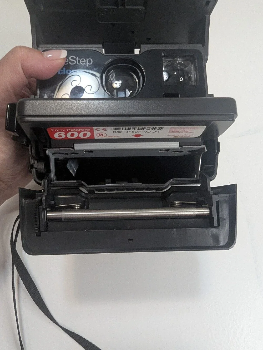 Polaroid OneStep CloseUp Instant Film Camera Black 600 Series Vintage Retro